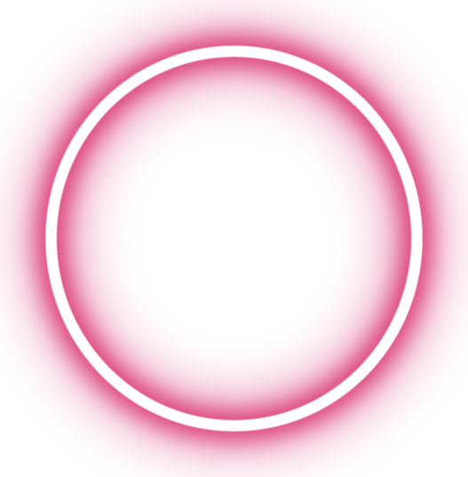 Pink Neon Circle Icon